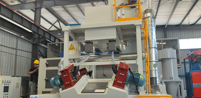 承德板材除锈强化，通过式抛丸机应用案例